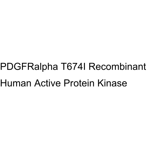 PDGFRalpha T674I Recombinant Human Active Protein Kinase