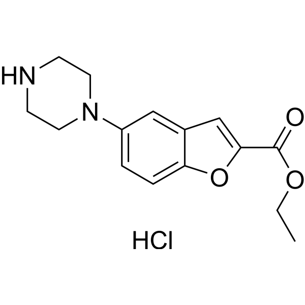 Ethyl 5-(piperazin-1-yl)benzofuran-2-carboxylate hydrochloride