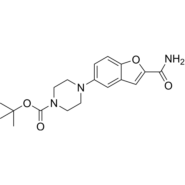 tert-Butyl 4-(2-carbamoylbenzofuran-5-yl)piperazine-1-carboxylate