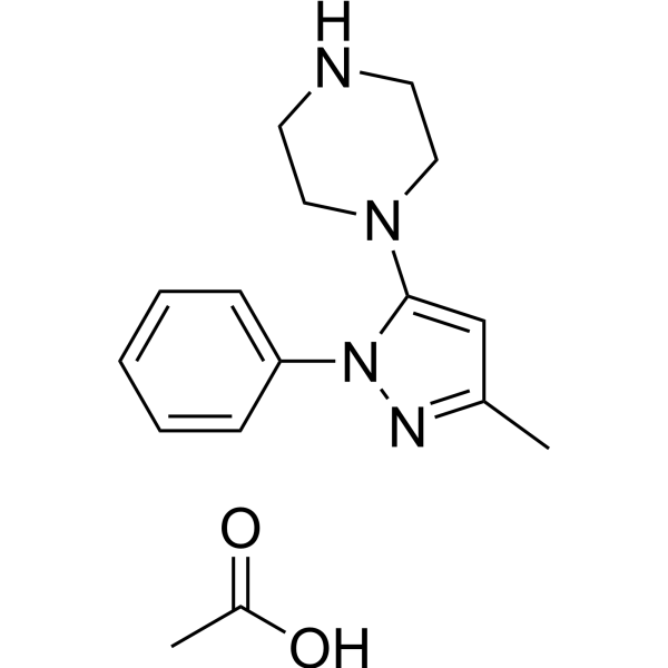 1-(3-Methyl-1-phenyl-1H-pyrazol-5-yl)piperazine acetate