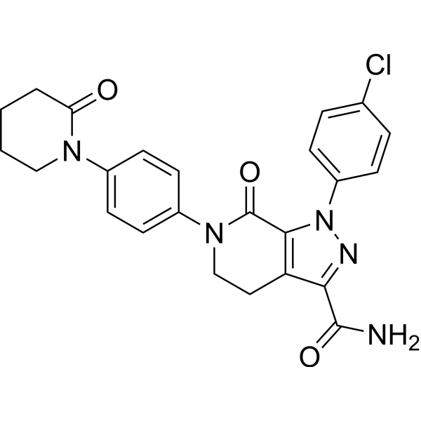 1-(4-Chlorophenyl)-7-oxo-6-(4-(2-oxopiperidin-1-yl)phenyl)-4,5,6,7-tetrahydro-1H-pyrazolo[3,4-c]pyridine-3-carboxamide