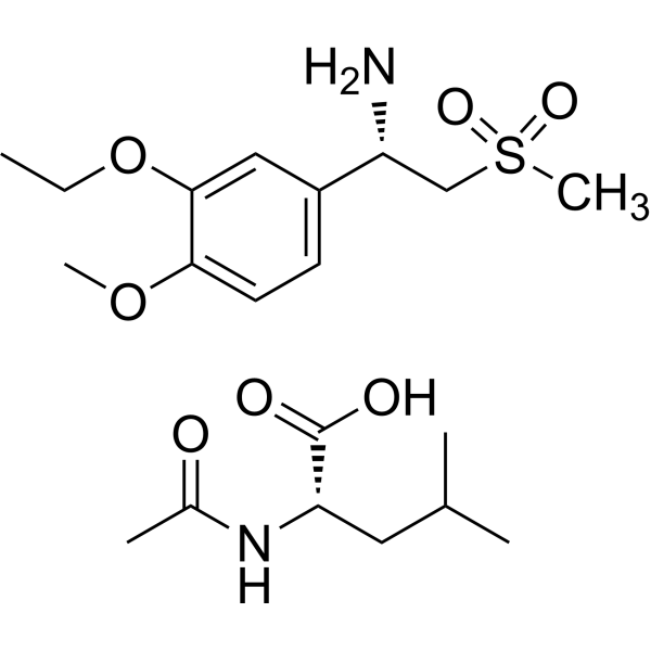 (S)-1-(3-Ethoxy-4-methoxyphenyl)-2-(methylsulfonyl)ethylamine N-acetyl-L-leucine
