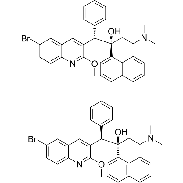 rel-(1R,2R)-1-(6-Bromo-2-methoxyquinolin-3-yl)-4-(dimethylamino)-2-(naphthalen-1-yl)-1-phenylbutan-2-ol