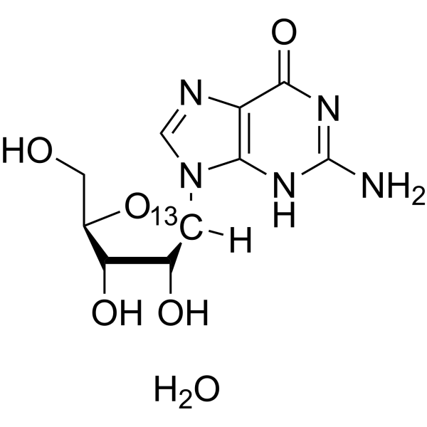Guanosine-1'-13C Monohydrate