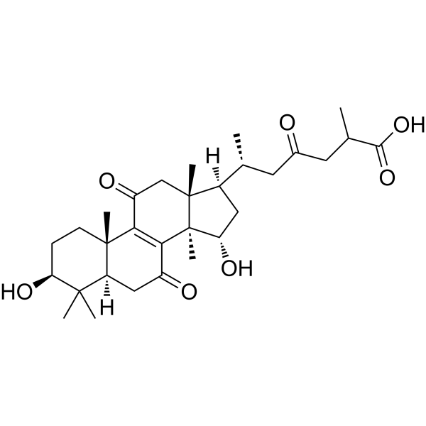 3β,15α-Dihydroxy-7,11,23-trioxo-lanost-8-dien-26-oic acid