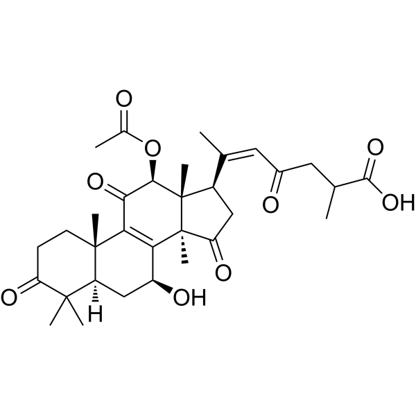 12β-Acetoxy-7β-hydroxy-3,11,15,23-tetraoxo-5a-lanosta-8,20-dien-26-oic acid