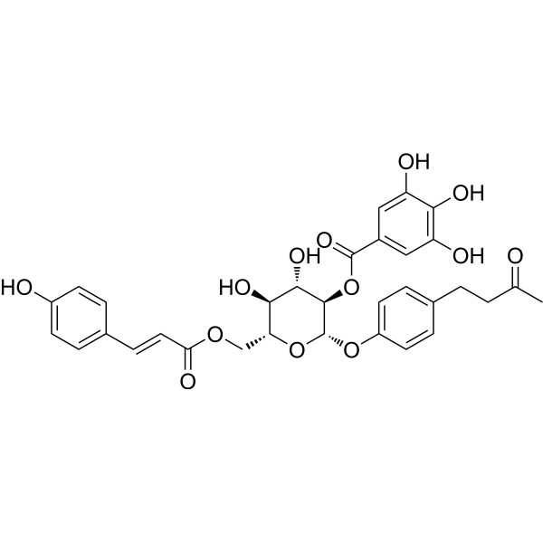 4-(4'-Hydroxyphenyl)-2-butanone4'-O-β-D-(2''-O-galloyl-6''-O-p-coumaroyl)glucopyranoside