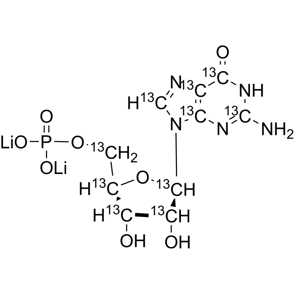 5'-Guanylic acid-13C10 dilithium