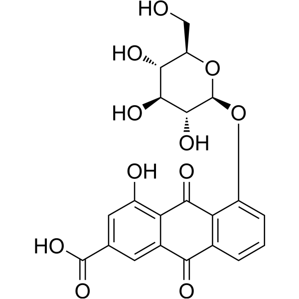 Rhein 8-O-β-D-Glucopyranoside (Standard)