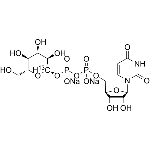 Uridine 5′-diphosphoglucose-13C disodium