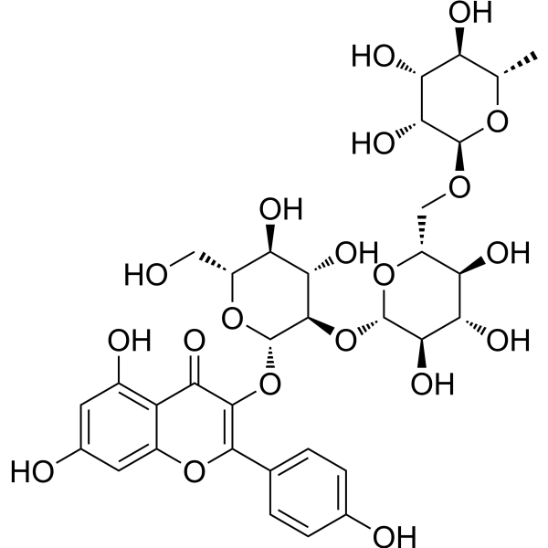 Kaempferol-3-O-α-L-rhamnopyranosyl-(1→6)-β-D-glucopyranosyl-(1→2)-β-D-glucopyranoside