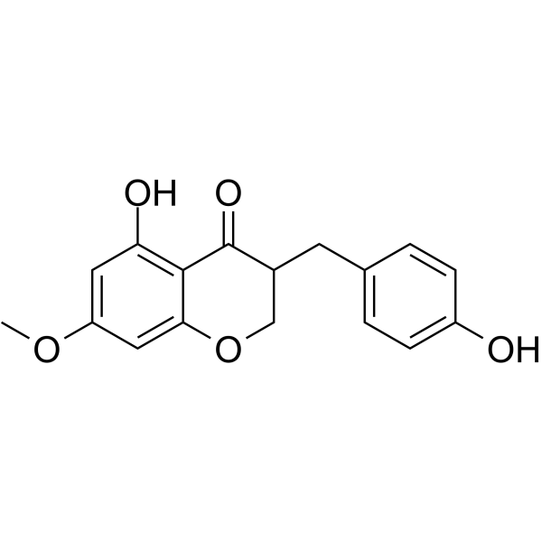 5-Hydroxy-3-(4-hydroxybenzyl)-7-methoxychroman-4-one