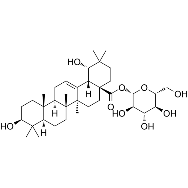 Siaresinolic acid 28-O-β-D-glucopyranosyl ester