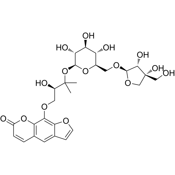 Heraclenol 3'-O-[beta-D-apiofuranosyl-(1-6)-beta-D-glucopyranoside]