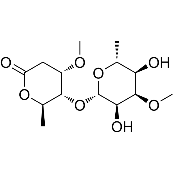 6-Deoxy-3-O-methyl-beta-allopyranosyl(1-4)-beta-cymaronic acid delta-lactone