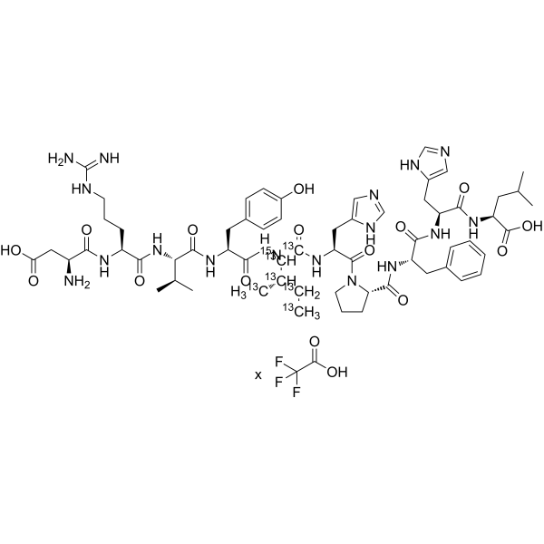 Angiotensin I-13C6,15N (human, mouse, rat) TFA