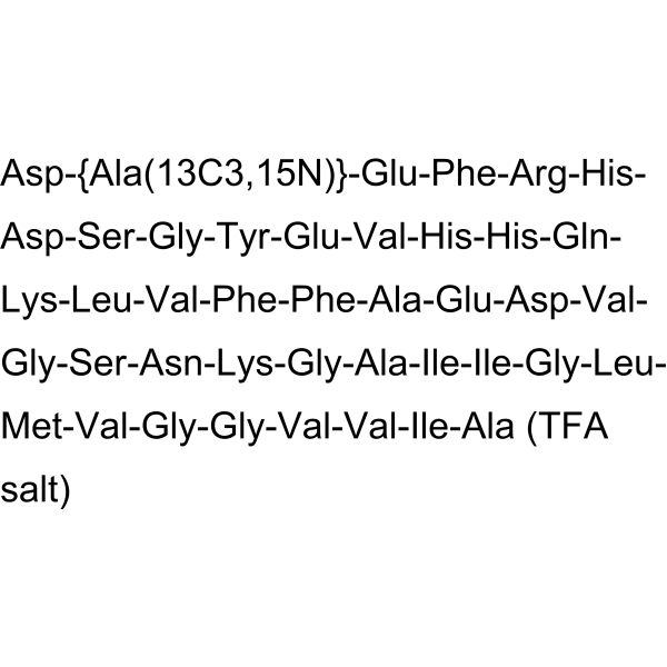 β-Amyloid (1-42), human, Ala(13C3,15N) TFA
