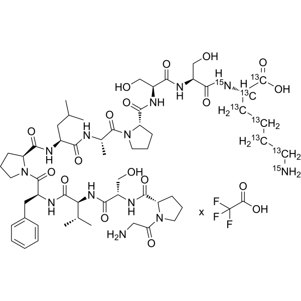 GPSVFPLAPSSK-13C6,15N2 TFA