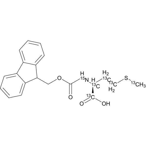 Fmoc-Met-OH-<sup>13</sup>C<sub>5</sub>,<sup>15</sup>N