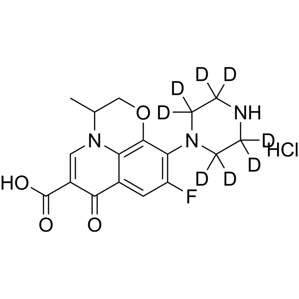 N-Desmethyl ofloxacin-d8