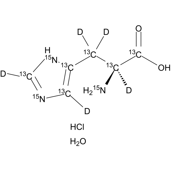 L-Histidine-13C6,15N3,d5 hydrochloride hydrate