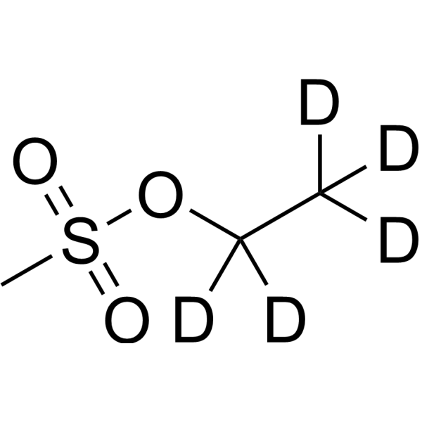 Ethyl methanesulfonate-d<sub>5</sub> Chemical Structure Ethyl methanesulfonate-d<sub>5</sub>