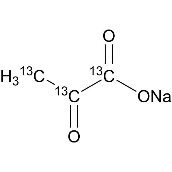 Sodium 2-oxopropanoate-13C3