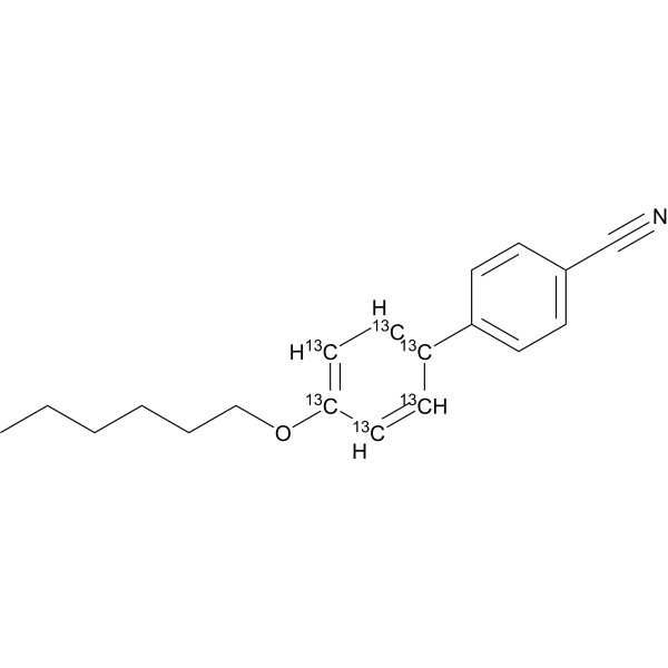 4-(4-Hexoxyphenyl)benzonitrile-13C6