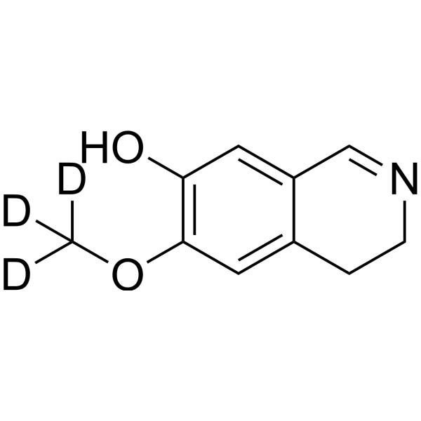 3,4-Dihydro-6-methoxy-7-isoquinolinol-d3