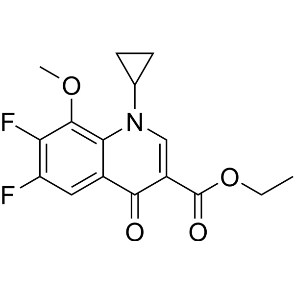 Ethyl 1-cyclopropyl-6,7-difluoro-8-methoxy-4-oxo-1,4-dihydroquinoline-3-carboxylate (Standard)