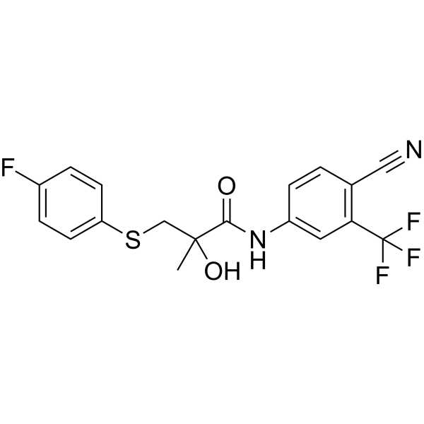 N-(4-Cyano-3-(trifluoromethyl)phenyl)-3-((4-fluorophenyl)thio)-2-hydroxy-2-methylpropanamide (Standard)