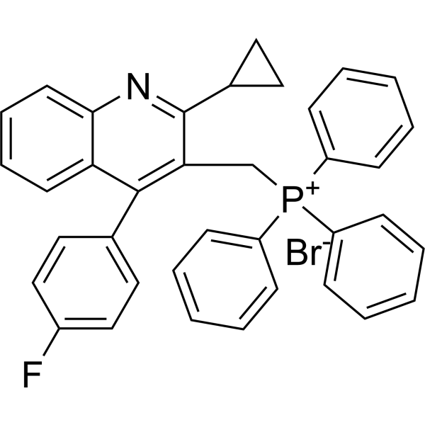 ((2-Cyclopropyl-4-(4-fluorophenyl)quinolin-3-yl)methyl)triphenylphosphonium bromide (Standard)