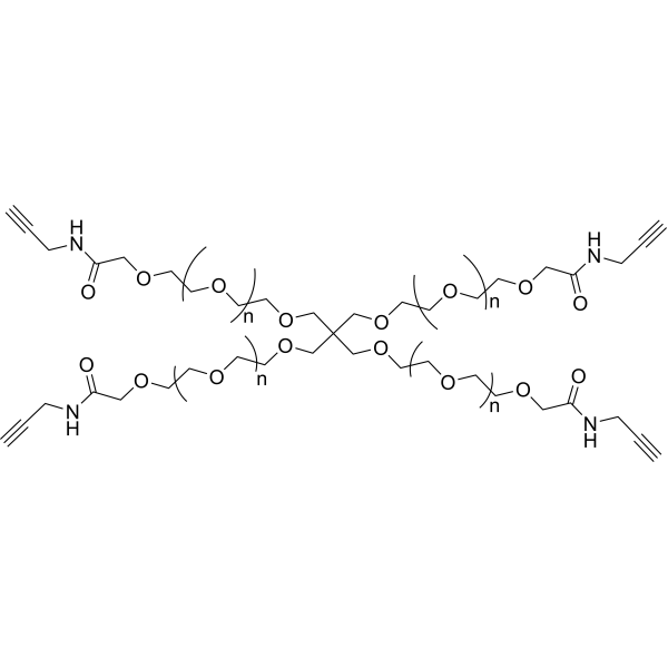 4-Arm PEG-alkyne (MW 10000)