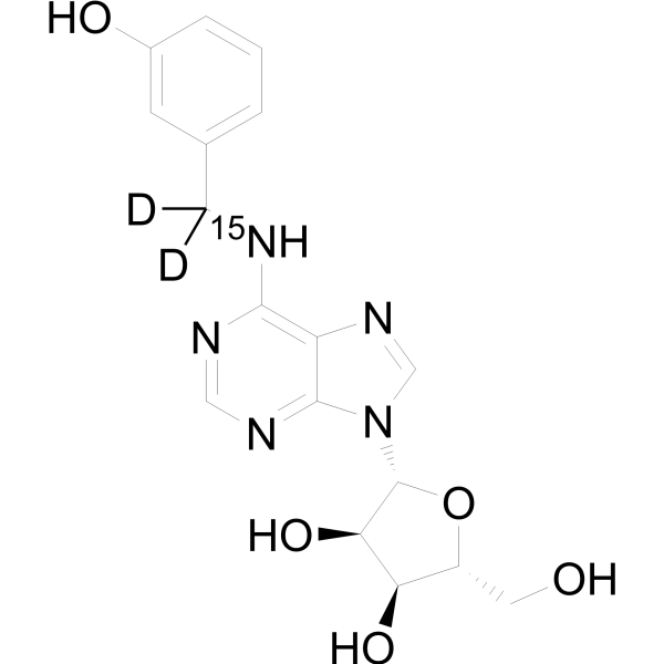 N-(3-Hydroxybenzyl)adenosine-15N,d2