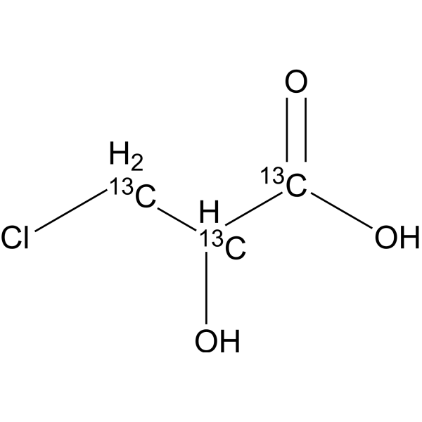 3-Chloro-2-hydroxypropanoic acid-13C3