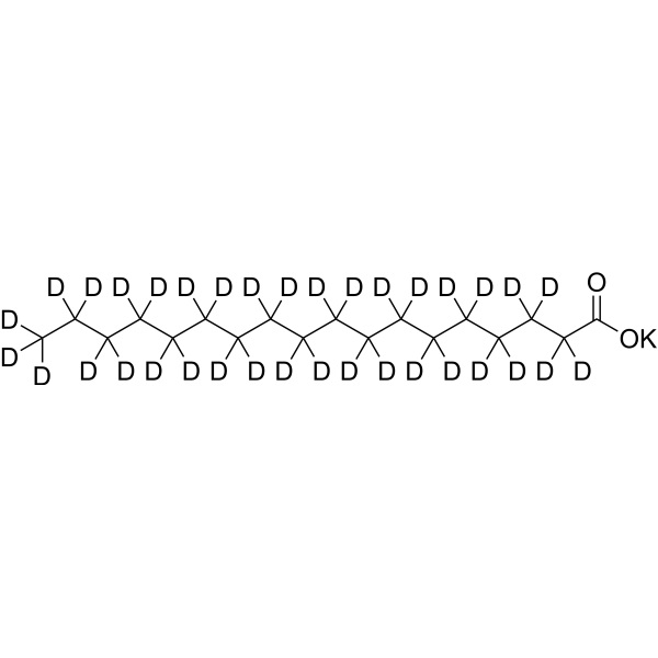 Stearate-d<sub>35</sub> potassium Chemical Structure Stearate-d<sub>35</sub> potassium