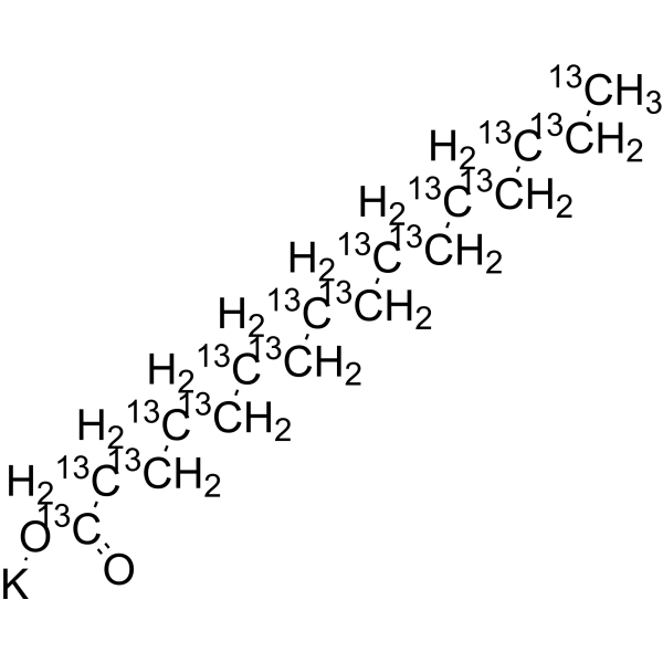 Hexadecanoate-13C16 potassium