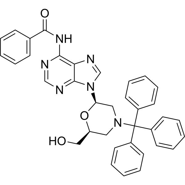 N6-Benzoyl-7’-OH-N-trityl morpholino adenine