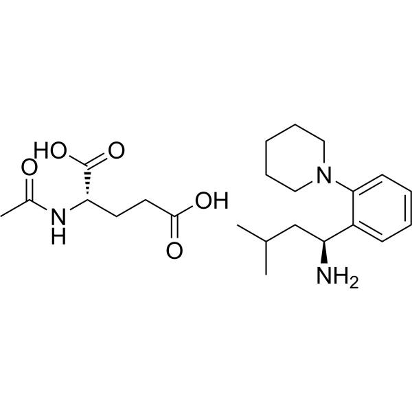 (s)-3-Methyl-1-(2-(piperidin-1-yl)phenyl)butan-1-amine acetyl-l-glutamate (Standard)