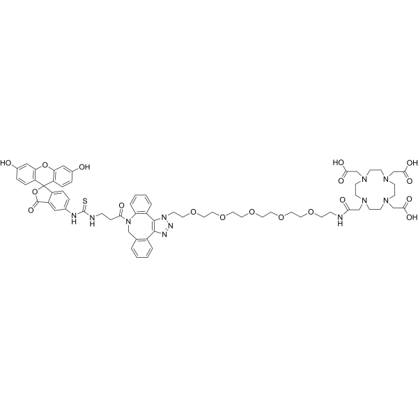 Fluorescein-triazole-PEG5-DOTA