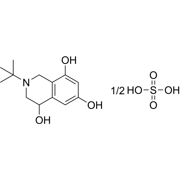 (4RS)-2-(1,1-Dimethylethyl)-1,2,3,4-tetrahydroisoquinoline-4,6,8-triol hemisulfate