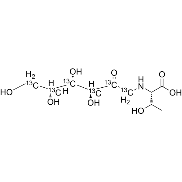 N-(1-Deoxy-D-fructos-1-yl)-L-threonine-13C6