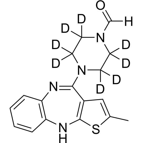 N-Demethyl-N-formylolanzapine-d8