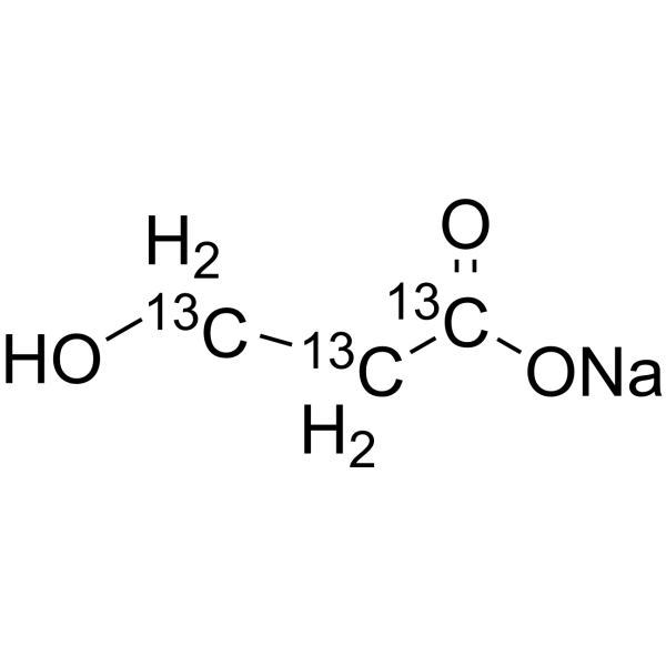 3-Hydroxypropionic acid-13C3 sodium