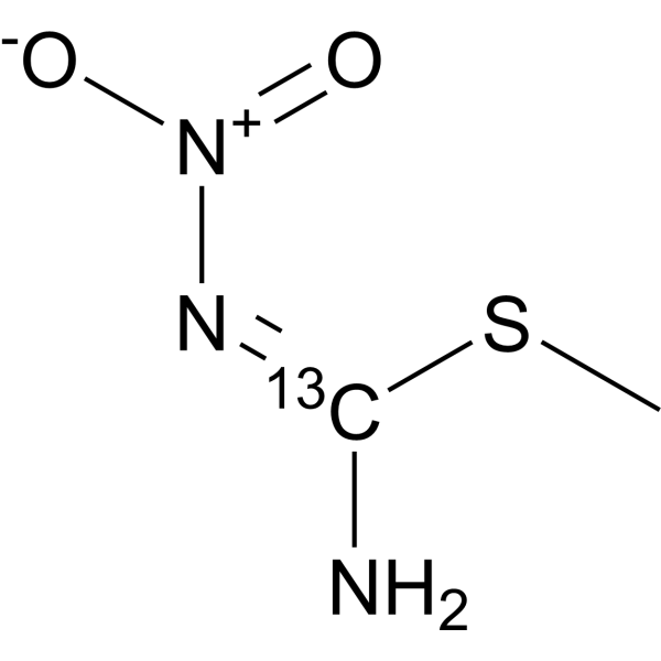 N'-Nitro(methylsulfanyl)methanimidamide-13C