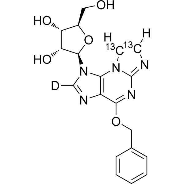 O6-Benzyl-N2,3-etheno Guanosine-13C2,d1