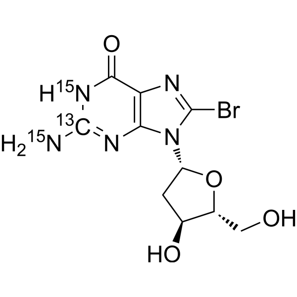 8-Bromo-2'-deoxyguanosine-13C,15N2
