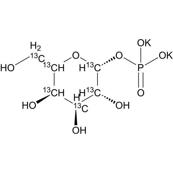 Galactose 1-phosphate-13C6 potassium