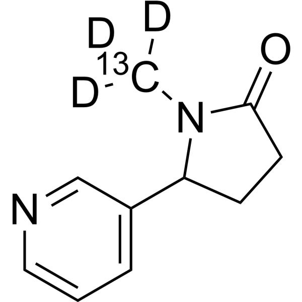 1-Methyl-5-(3-pyridinyl)-2-pyrrolidinone-13C,d3