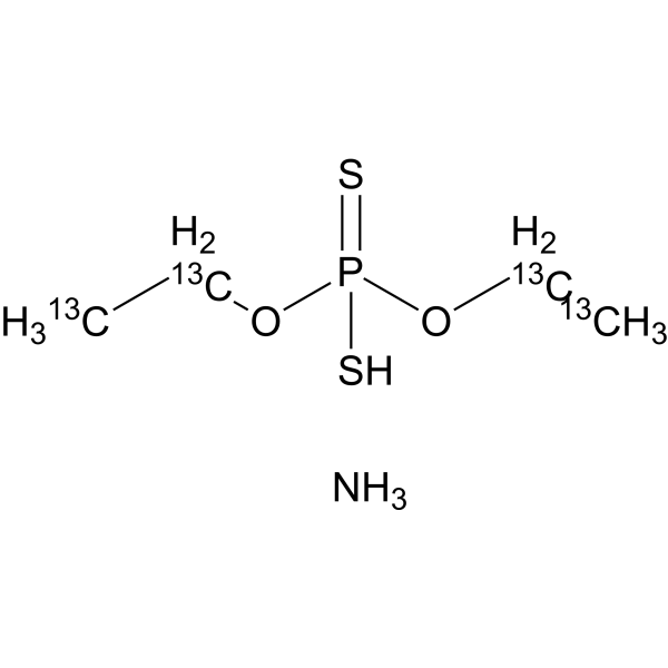 O,O-Diethyl dithiophosphate-13C4 ammonium